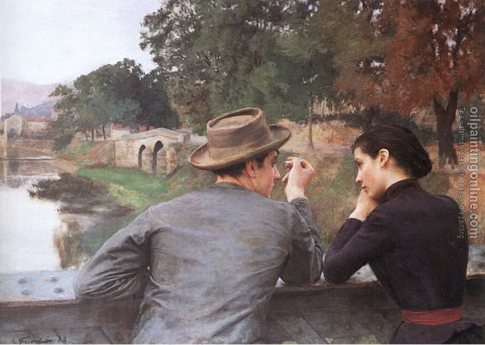 Emile Friant - Les Amoureux